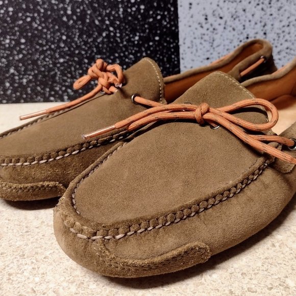 Cole Haan Men's Brown Suede driving moccasins - Picture 1 of 5